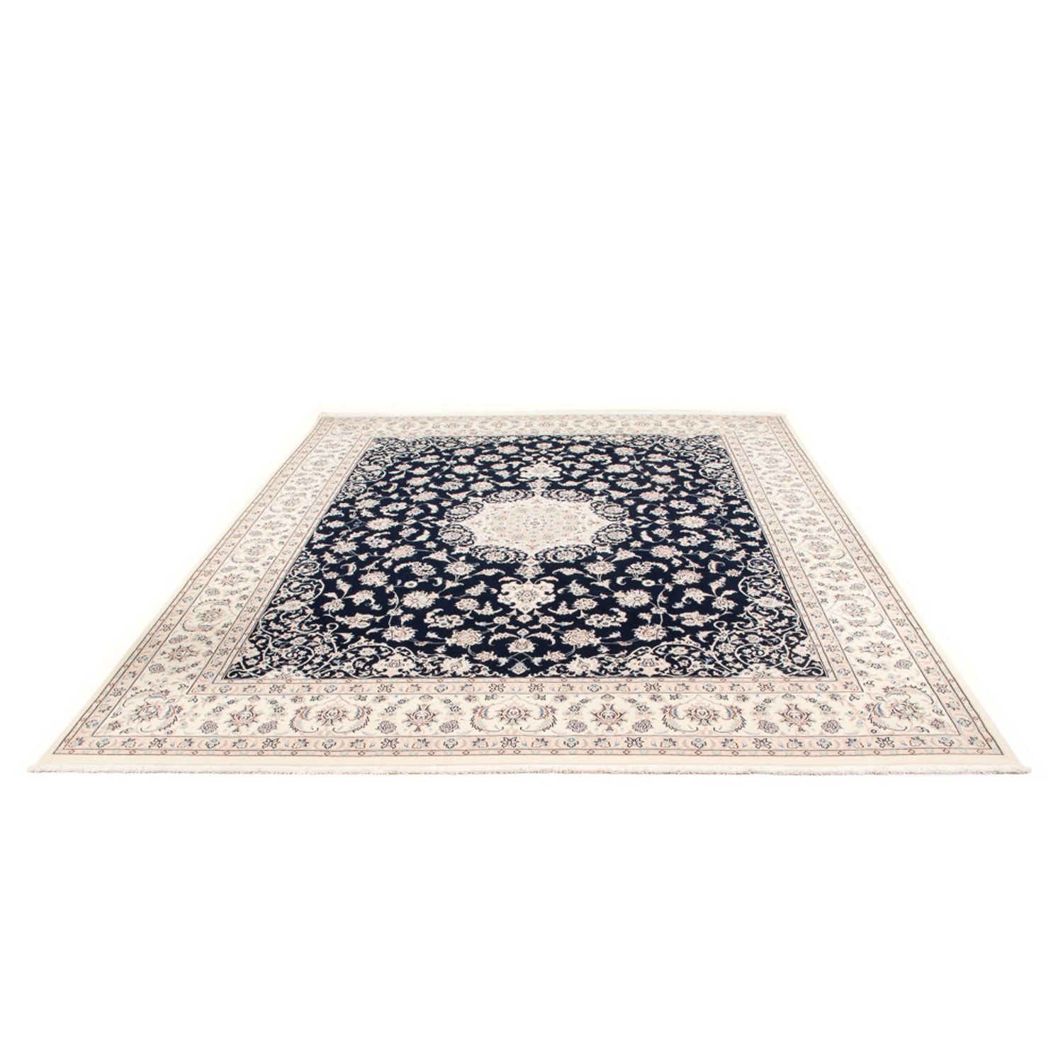 Alfombra Persa - Nain - Prima - 305 x 248 cm - azul oscuro