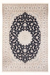 Alfombra Persa - Nain - Prima - 344 x 245 cm - azul oscuro