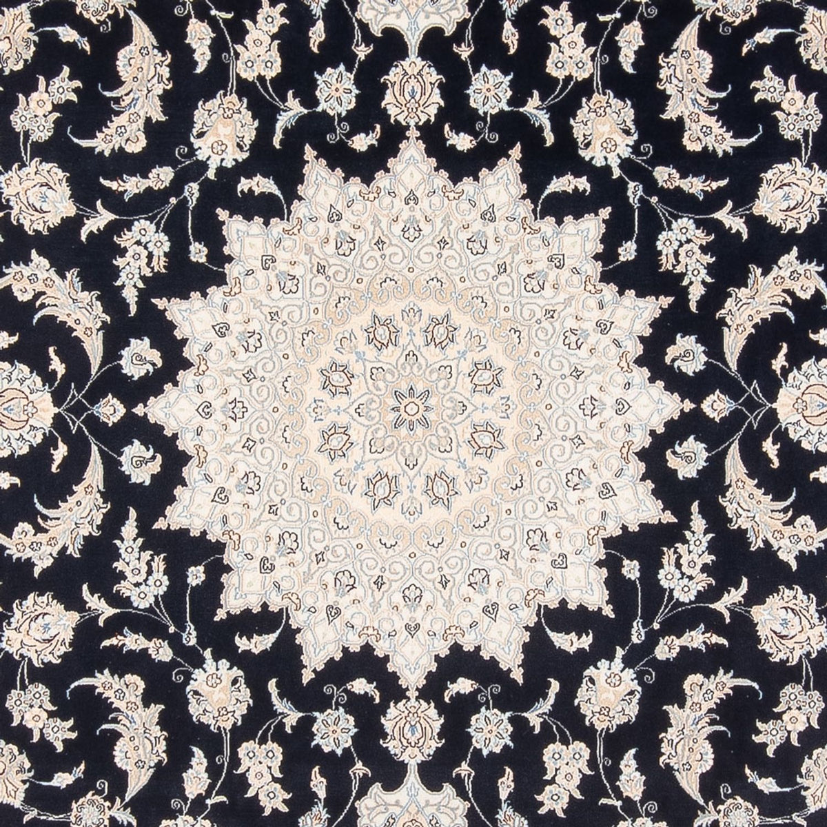 Alfombra Persa - Nain - Prima - 344 x 245 cm - azul oscuro