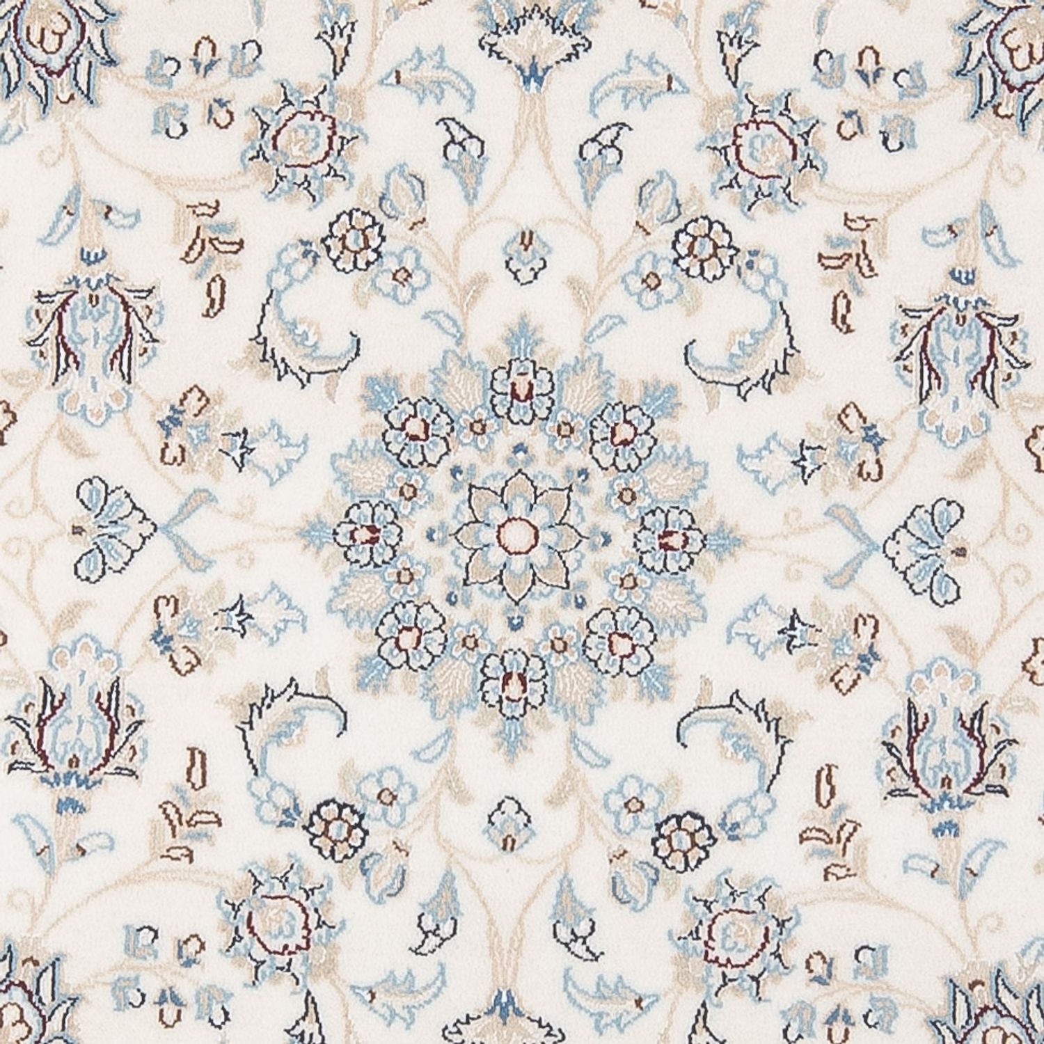 Alfombra Persa - Nain - Prima redondo  - 149 x 149 cm - crema