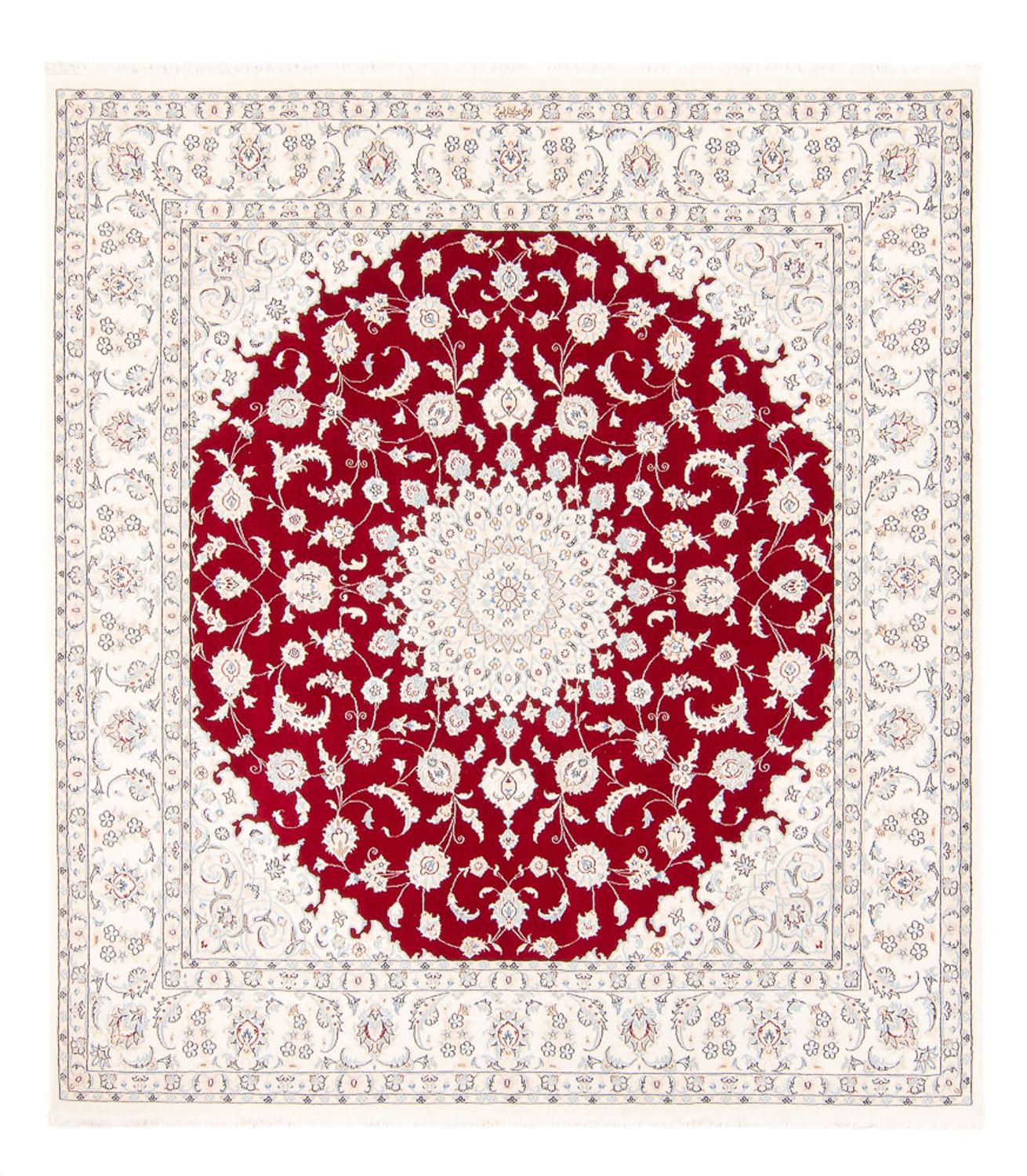 Alfombra persa - Nain cuadrado  - 210 x 194 cm - rojo