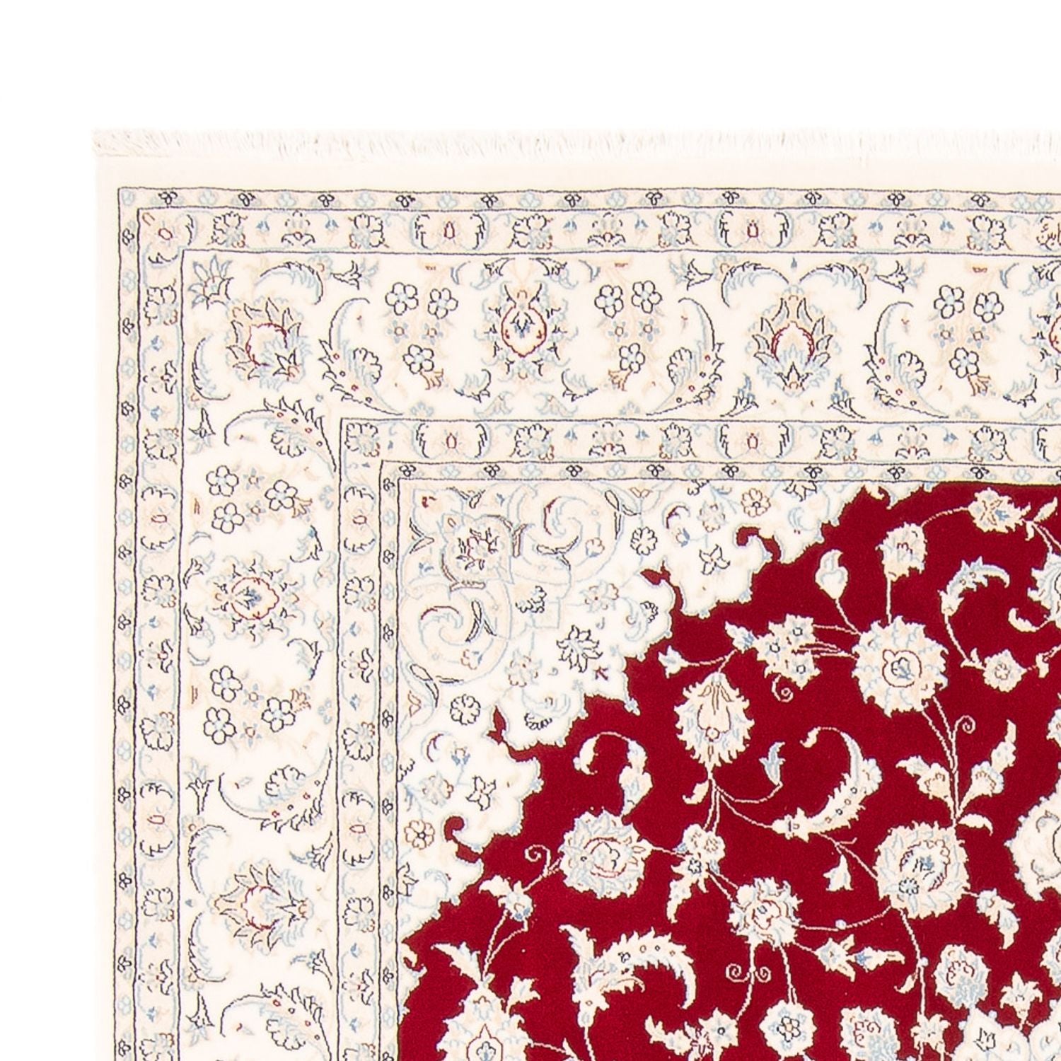 Alfombra persa - Nain cuadrado  - 210 x 194 cm - rojo