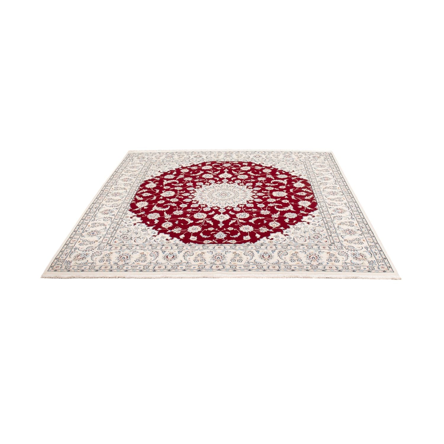 Alfombra persa - Nain cuadrado  - 210 x 194 cm - rojo
