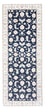 Alfombra de pasillo Alfombra Persa - Nain - Real - 203 x 80 cm - azul oscuro