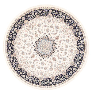 Alfombra persa - Nain redondo  - 200 x 200 cm - crema