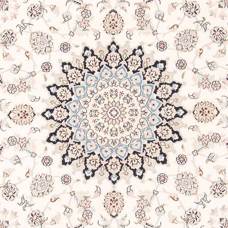 Alfombra persa - Nain redondo  - 200 x 200 cm - crema