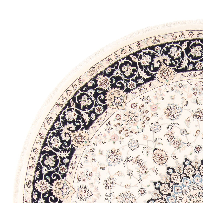 Alfombra persa - Nain redondo  - 200 x 200 cm - crema