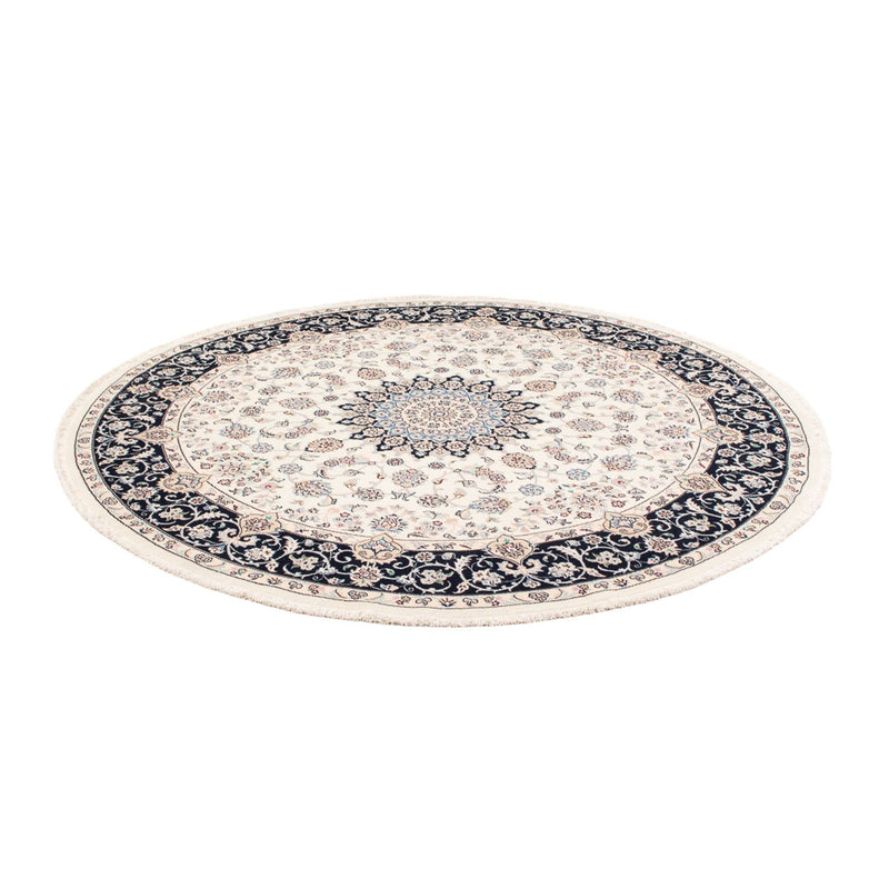 Alfombra persa - Nain redondo  - 200 x 200 cm - crema