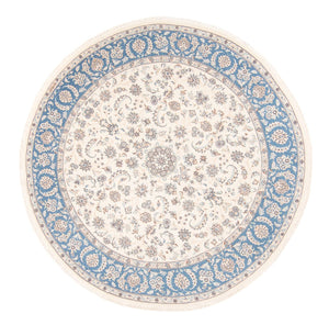 Alfombra persa - Nain redondo  - 200 x 200 cm - crema
