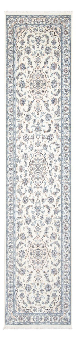 Alfombra de pasillo Alfombra Persa - Nain - Prima - 340 x 84 cm - crema