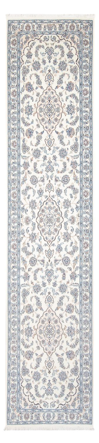 Alfombra de pasillo Alfombra Persa - Nain - Prima - 340 x 84 cm - crema
