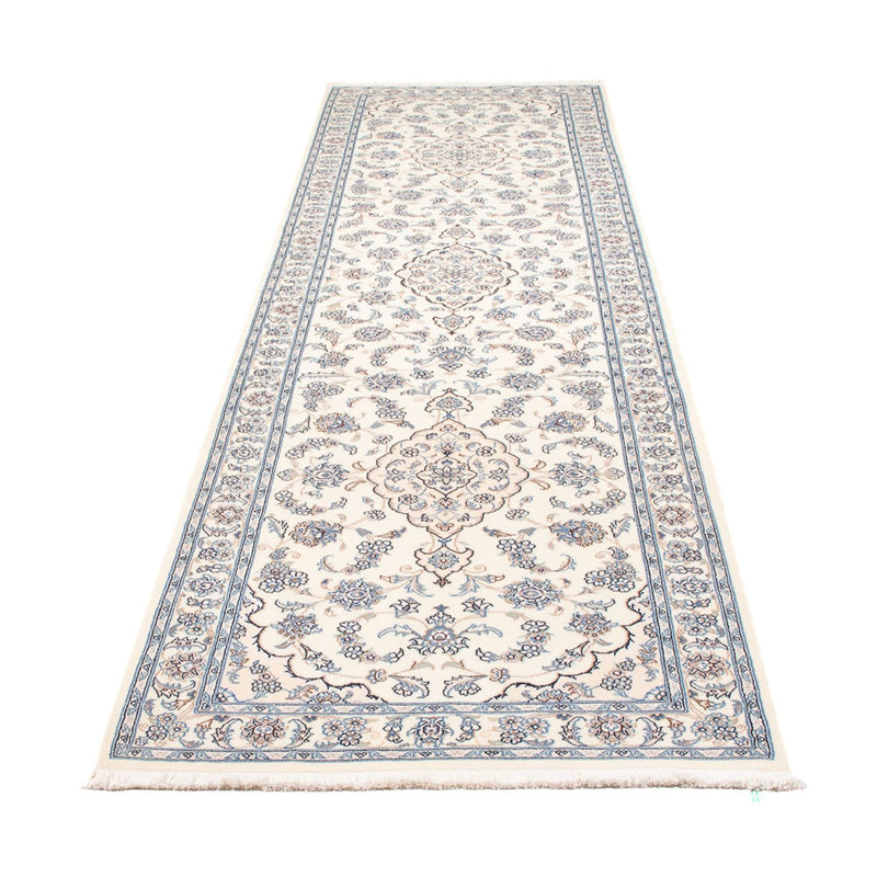 Alfombra de pasillo Alfombra Persa - Nain - Prima - 340 x 84 cm - crema