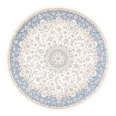 Alfombra persa - Nain redondo  - 200 x 200 cm - crema