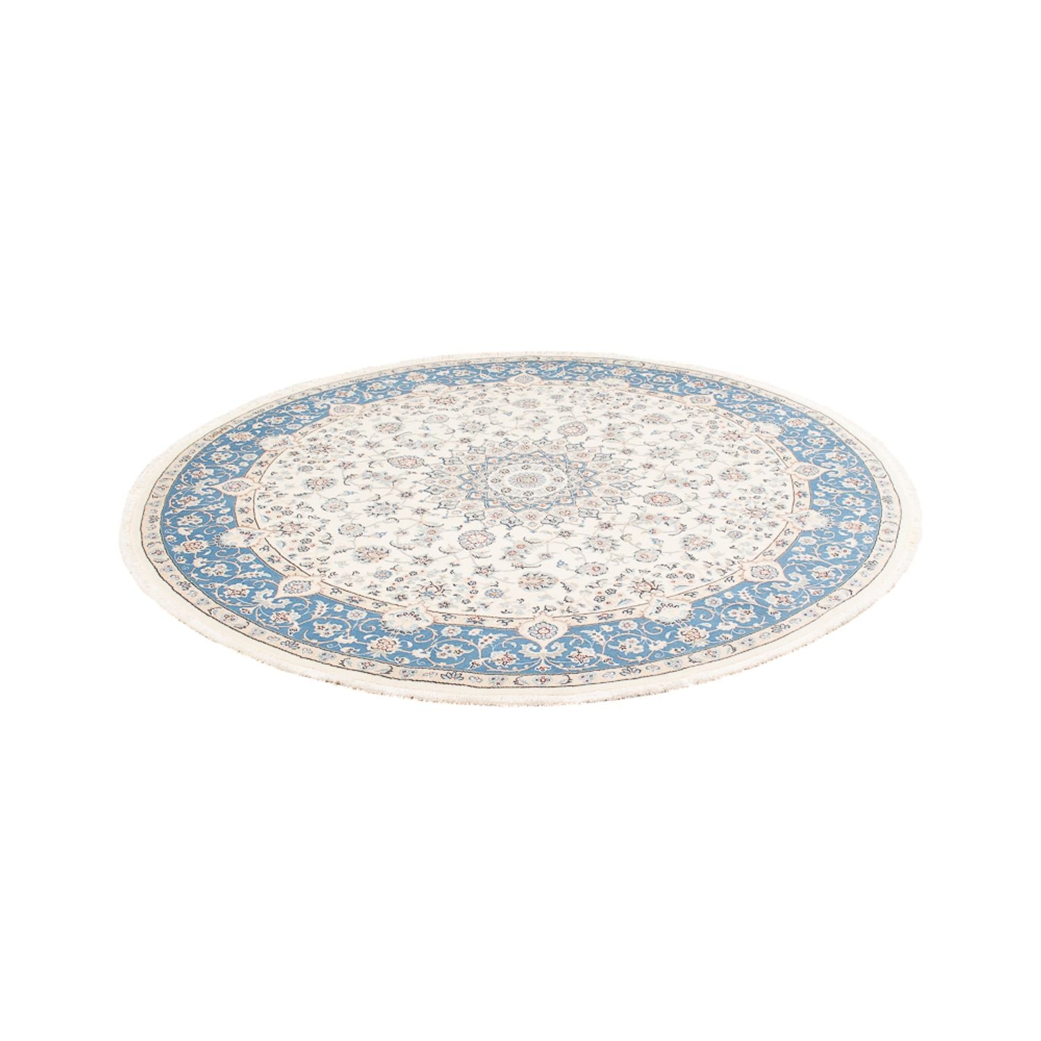 Alfombra persa - Nain redondo  - 200 x 200 cm - crema