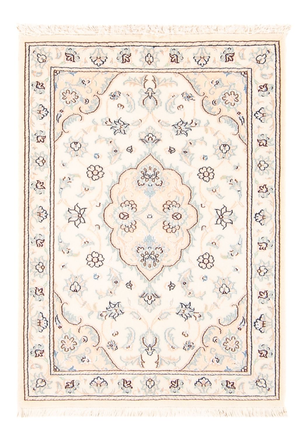 Alfombra persa - Nain - 91 x 60 cm - beige