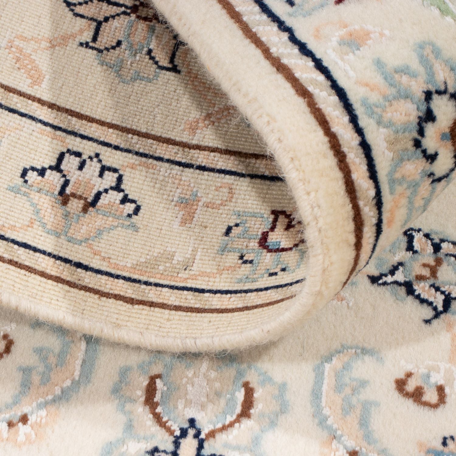 Alfombra persa - Nain - 91 x 60 cm - beige