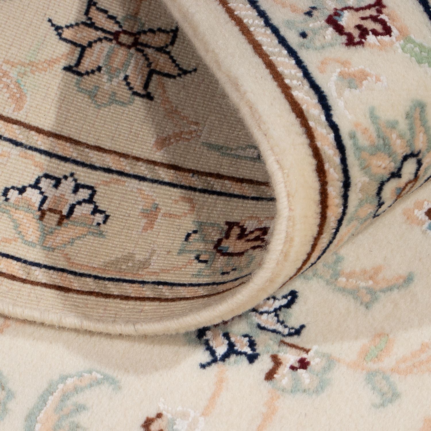 Alfombra persa - Nain - 92 x 60 cm - beige