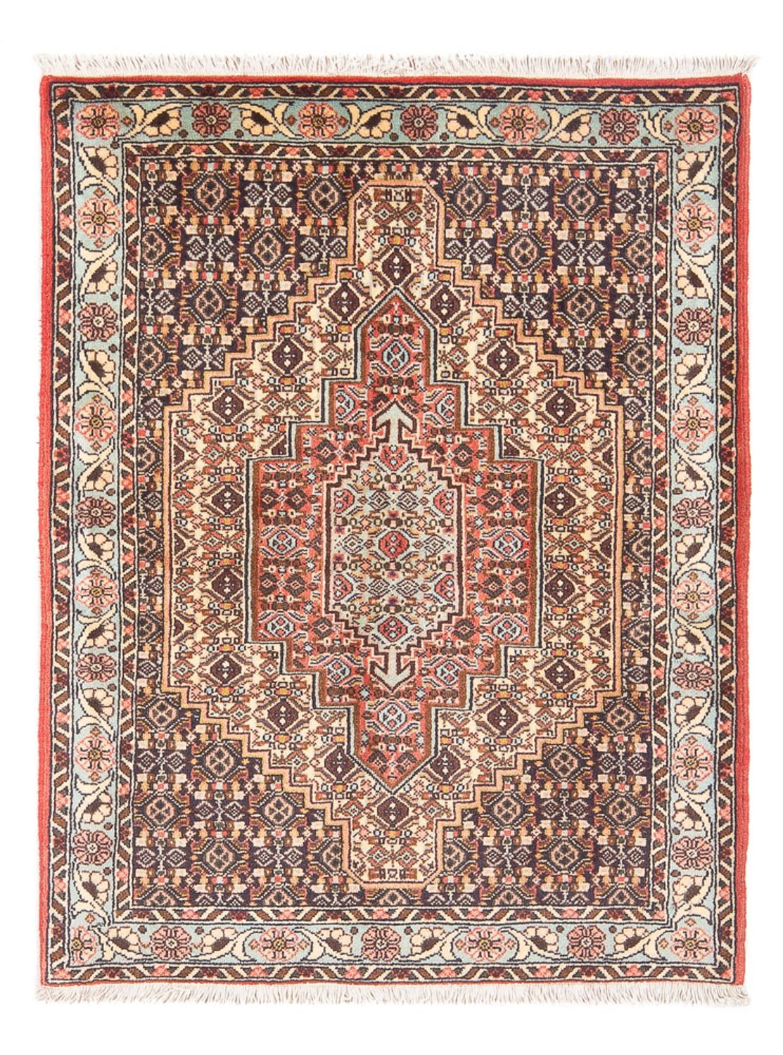 Alfombra persa - Clásica - 108 x 76 cm - azul oscuro