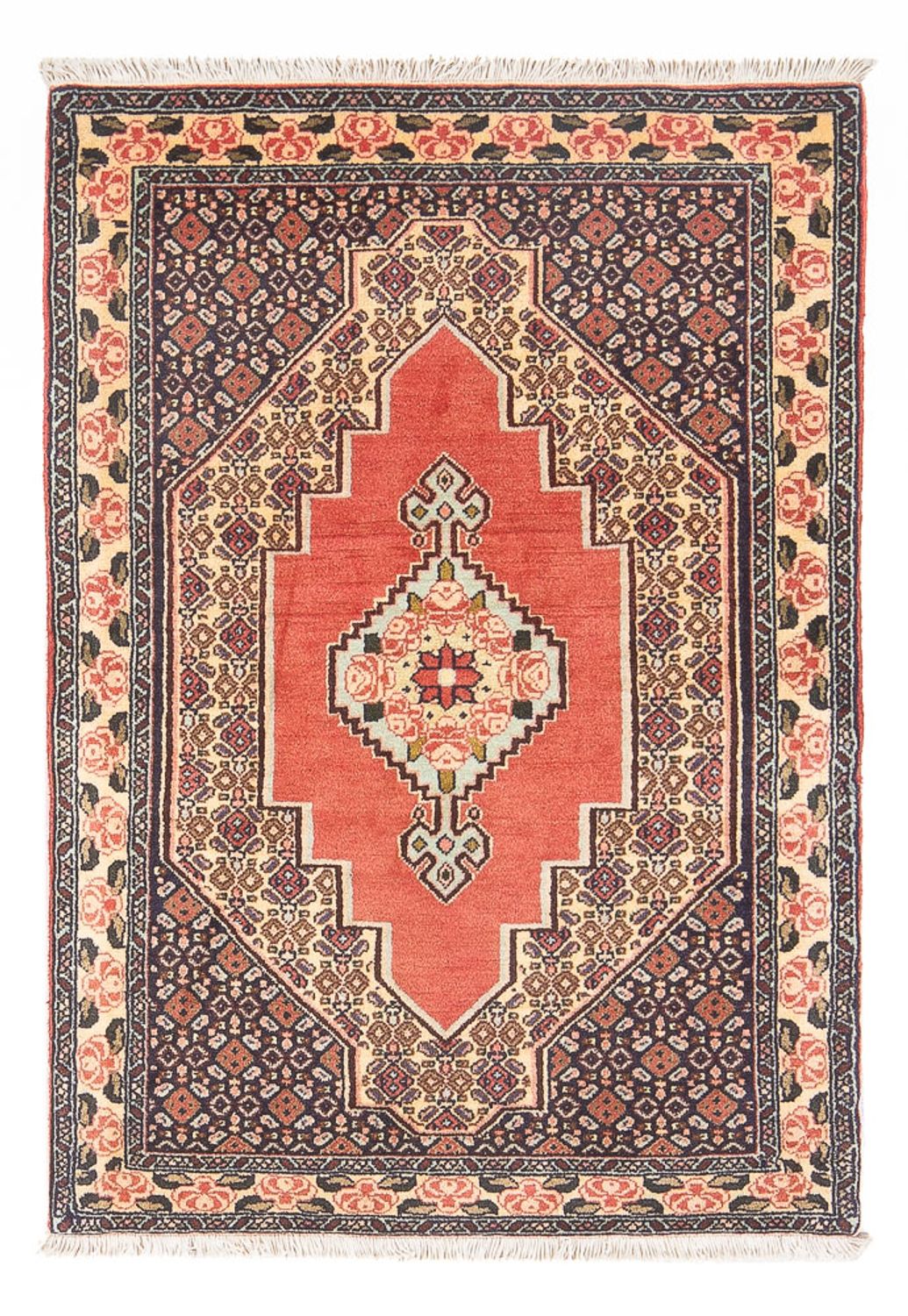Alfombra persa - Clásica - 110 x 75 cm - naranja
