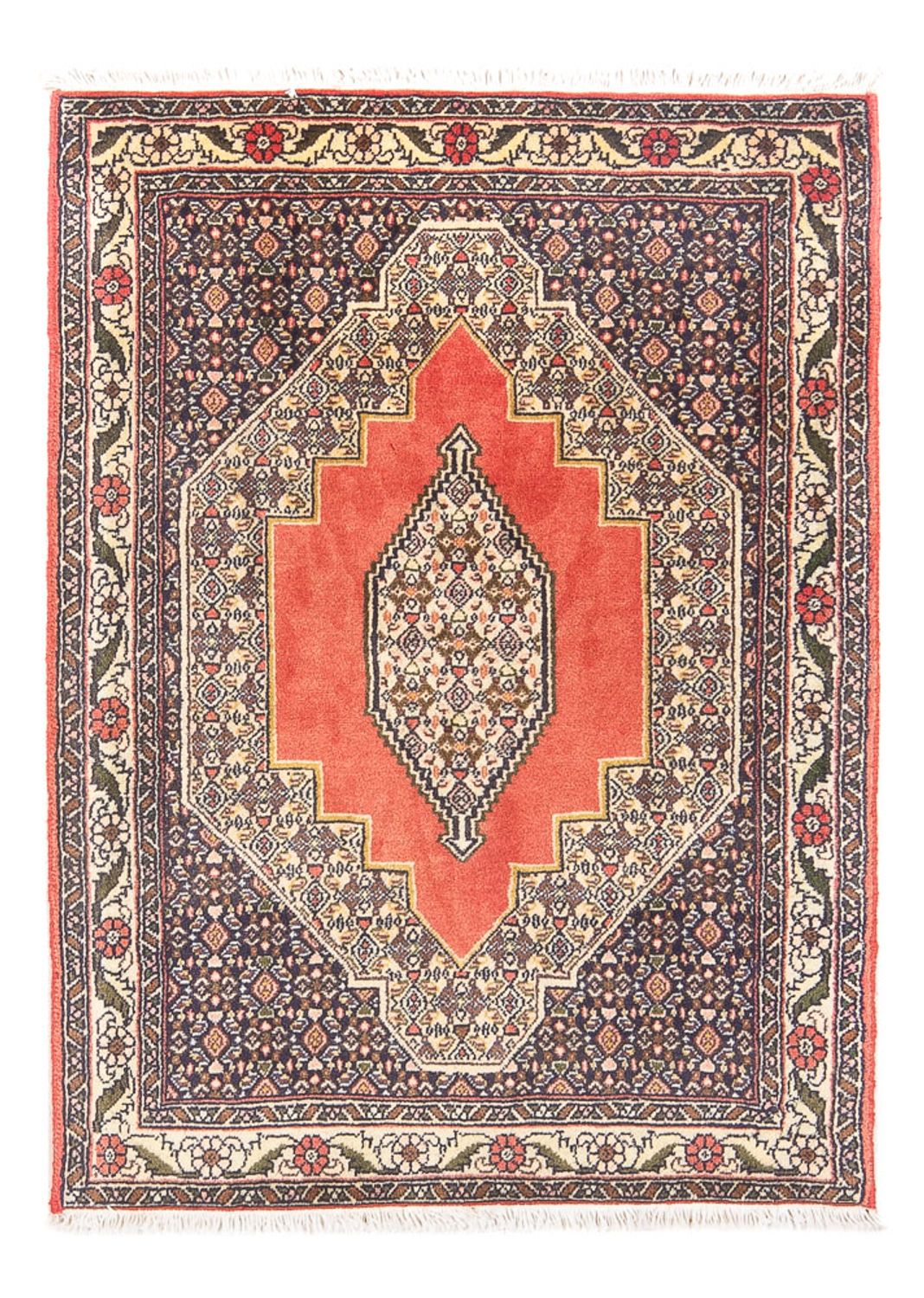 Alfombra persa - Clásica - 108 x 73 cm - naranja