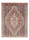 Senneh Alfombra 73x108cm - Alfombra persa - Rectángulo / Azul Oscuro / 73 x 108 cm Rectángulo