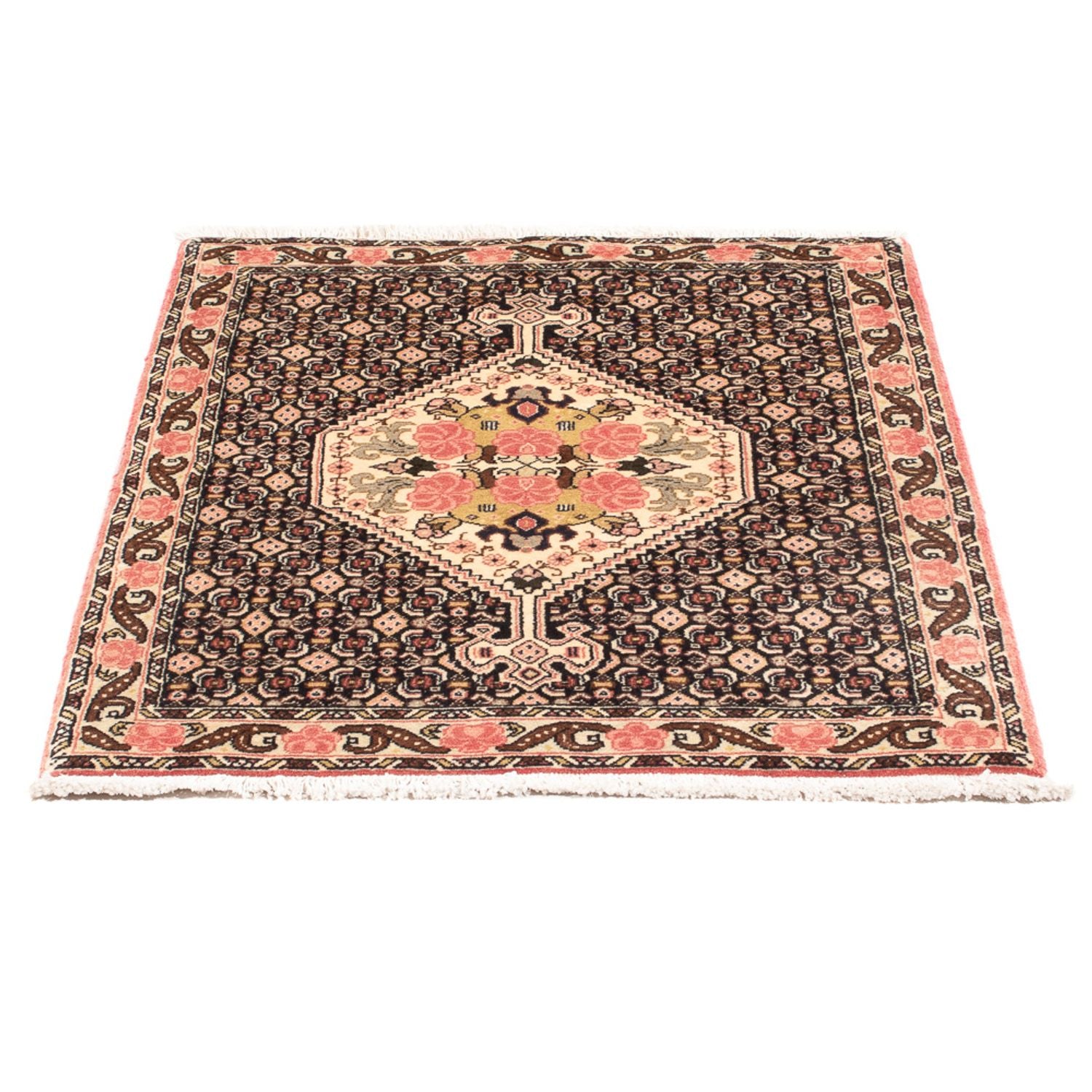 Alfombra persa - Clásica - 98 x 74 cm - azul oscuro