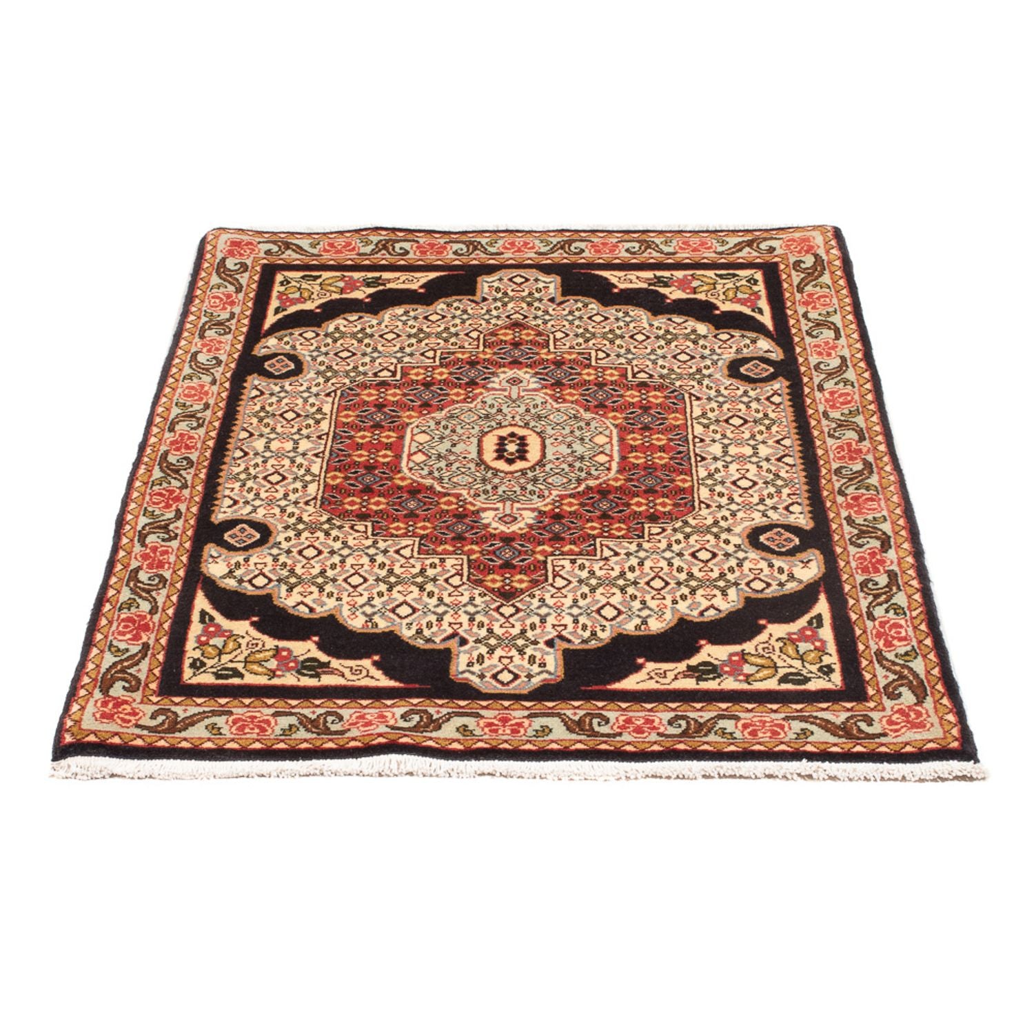 Alfombra persa - Clásica - 106 x 75 cm - beige