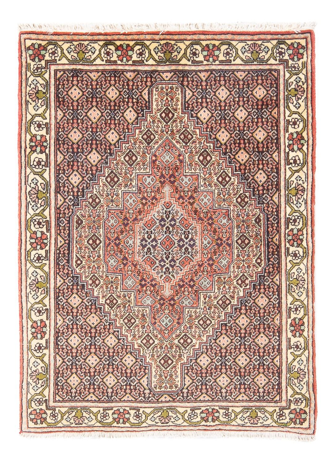 Alfombra persa - Clásica - 103 x 76 cm - azul oscuro