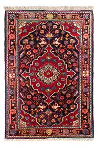 Alfombra persa - Clásica - 96 x 63 cm - azul oscuro