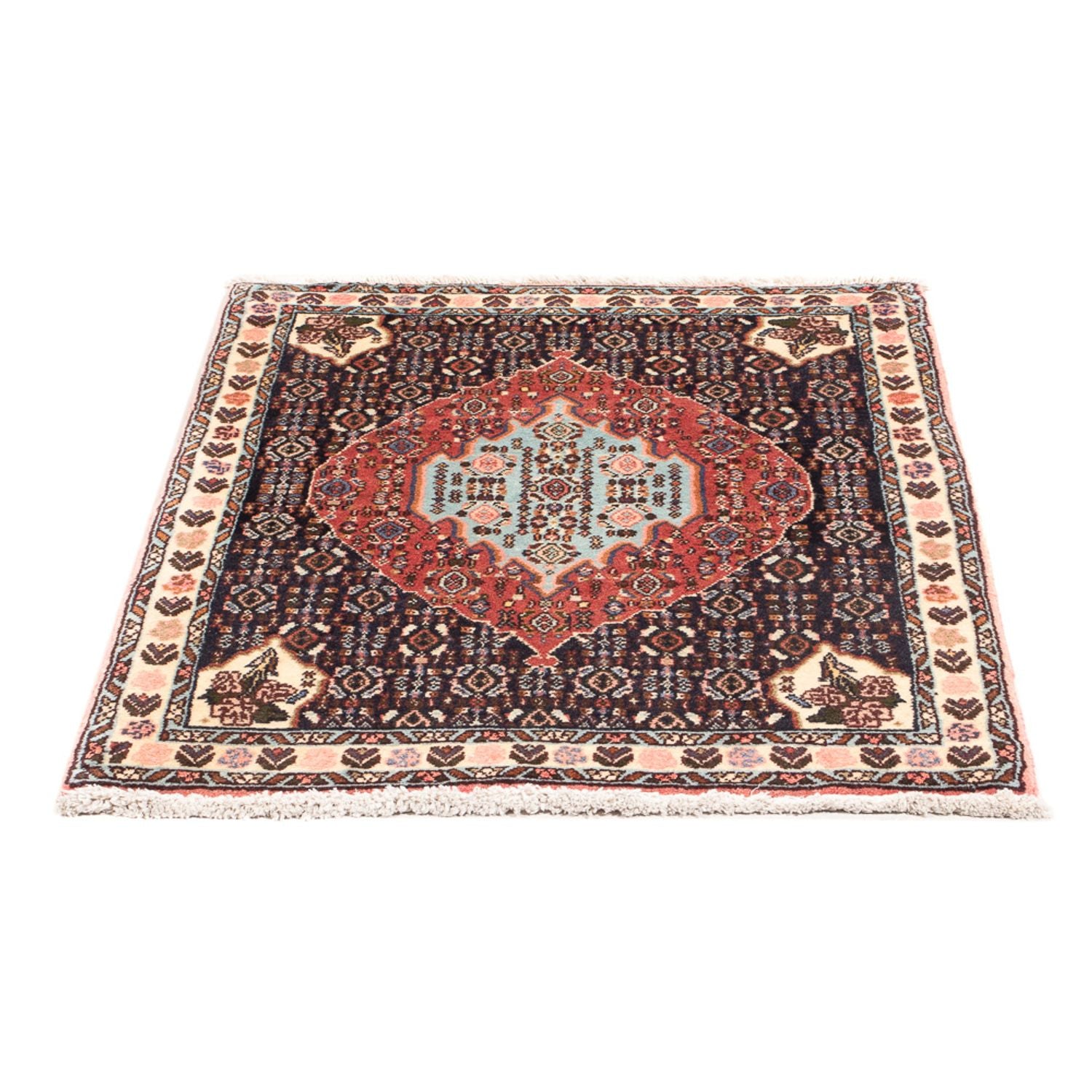 Alfombra persa - Clásica - 96 x 70 cm - azul oscuro