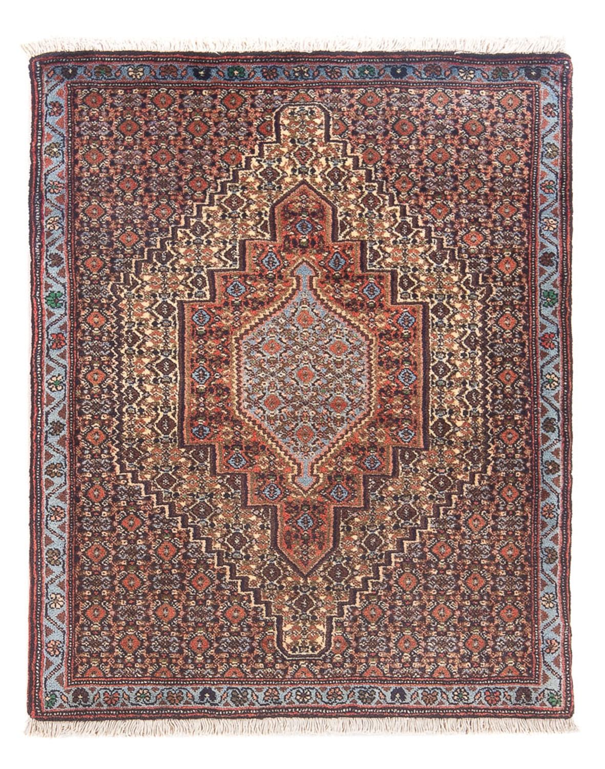 Alfombra persa - Clásica - 105 x 74 cm - azul oscuro