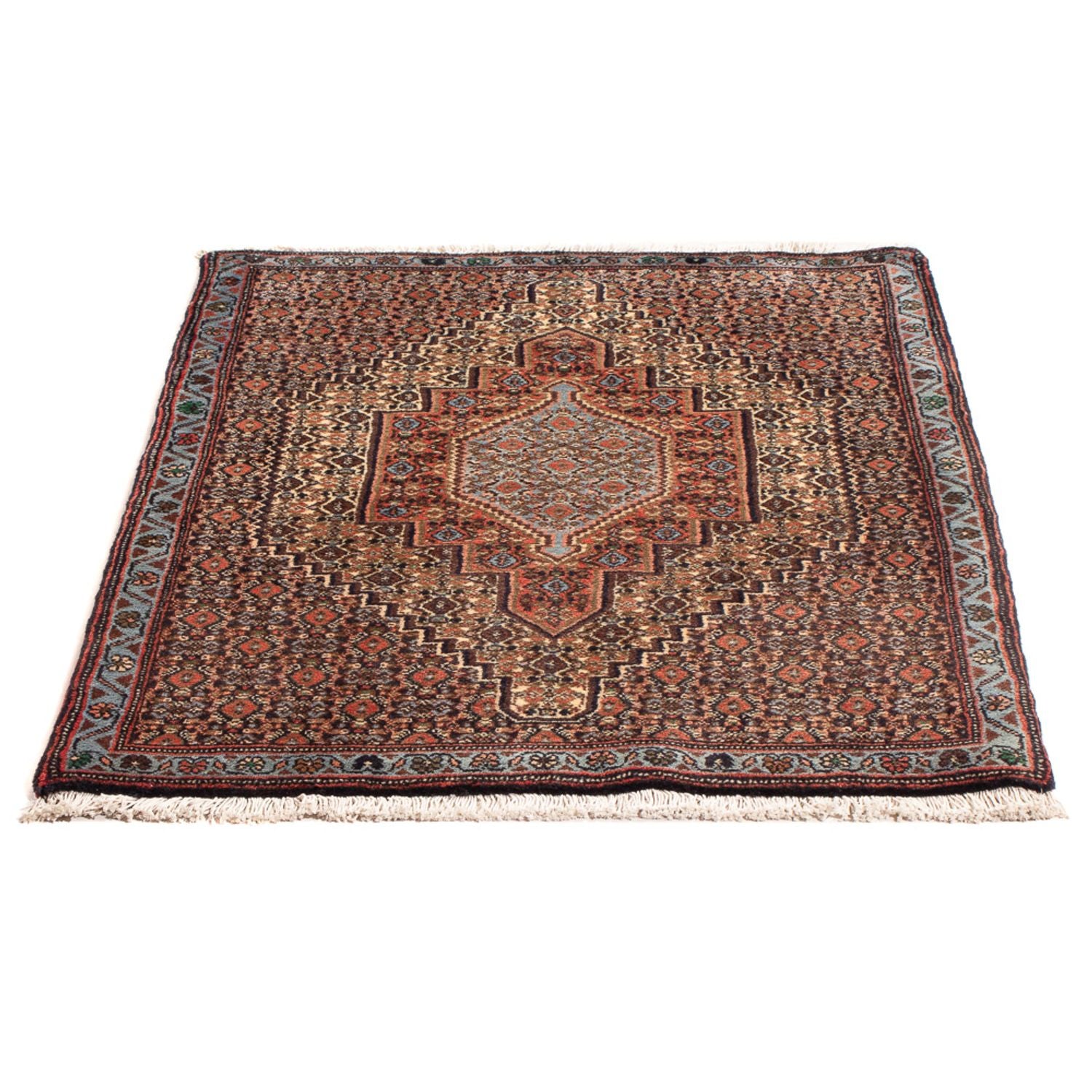 Alfombra persa - Clásica - 105 x 74 cm - azul oscuro