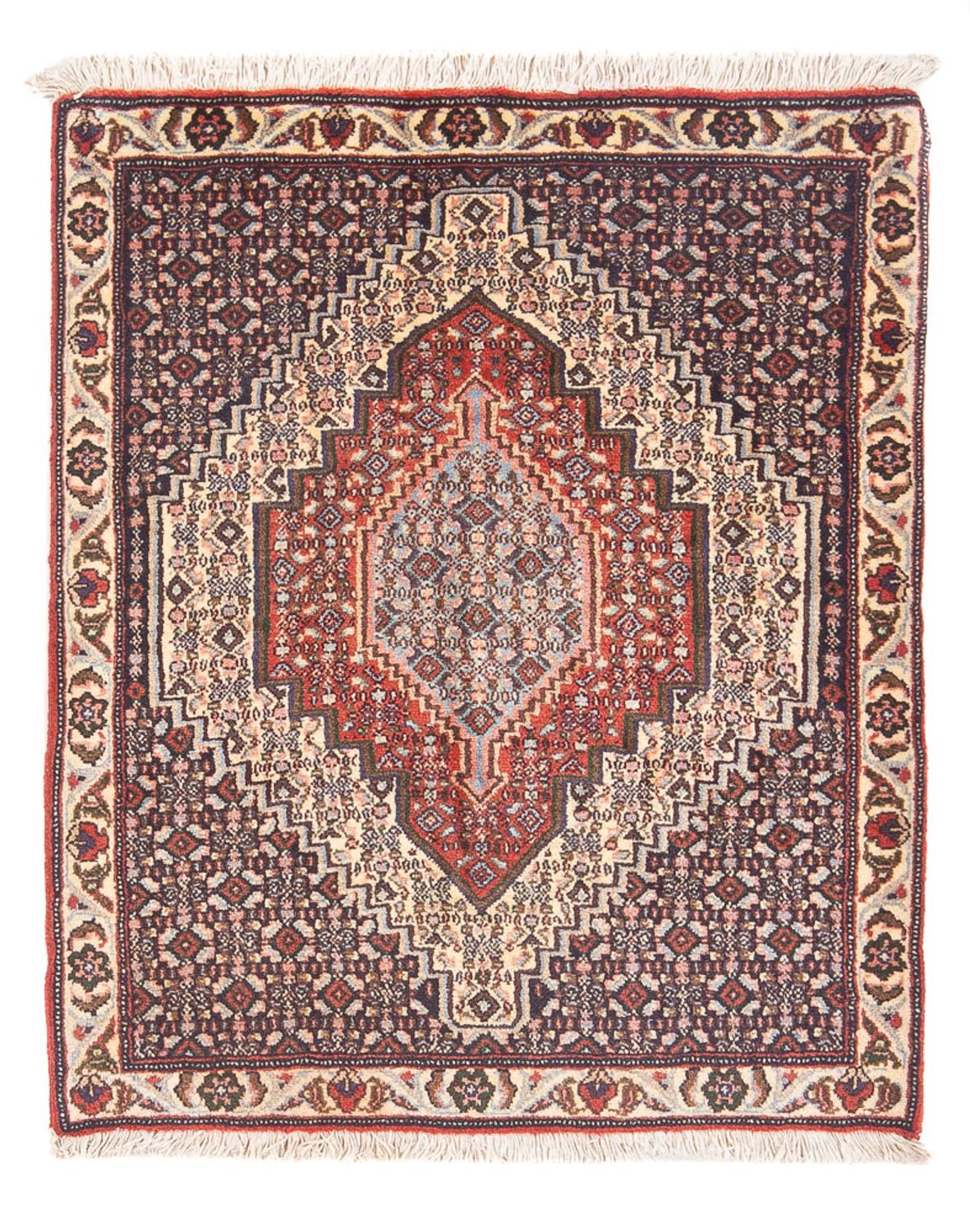 Alfombra persa - Clásica - 98 x 76 cm - azul oscuro