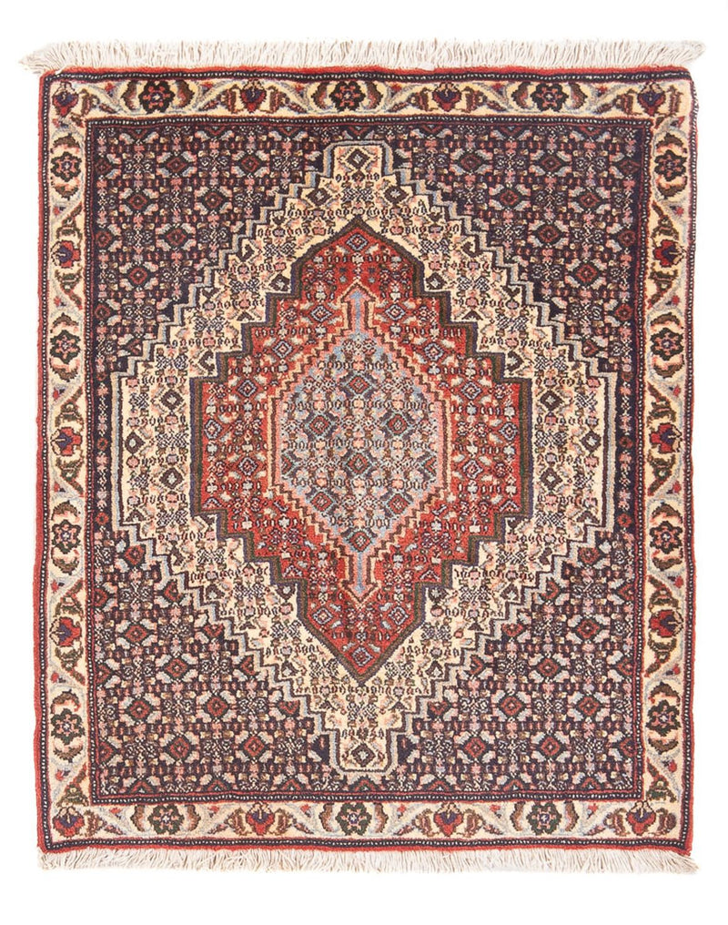 Alfombra persa - Clásica - 98 x 76 cm - azul oscuro