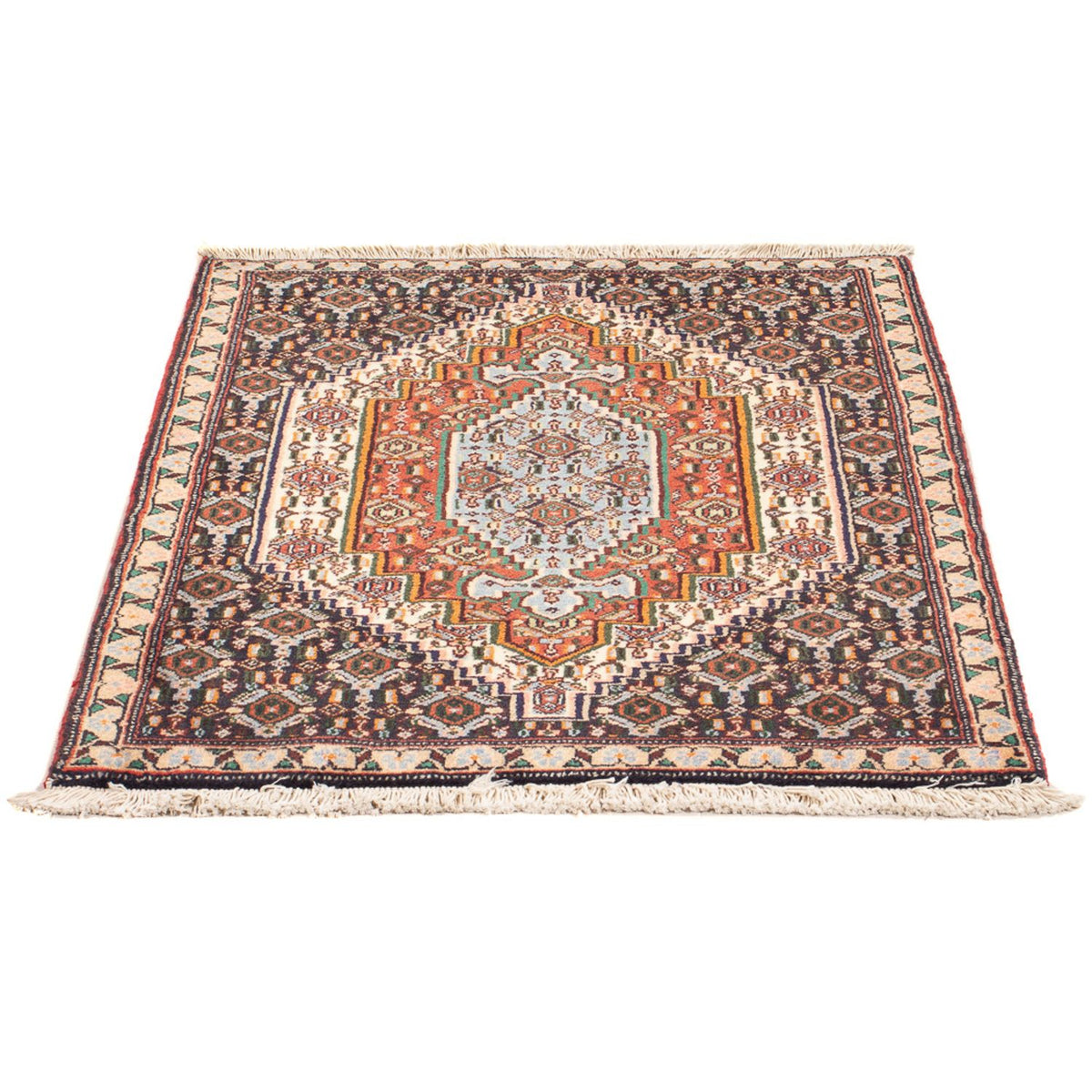 Alfombra persa - Clásica - 100 x 73 cm - azul oscuro