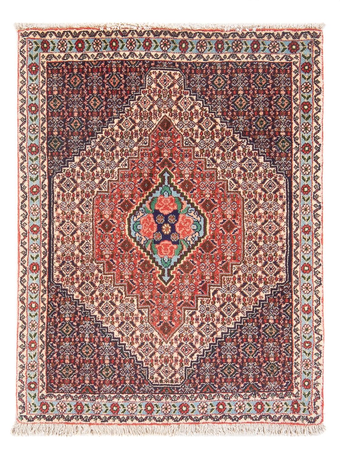 Alfombra persa - Clásica - 105 x 75 cm - azul oscuro