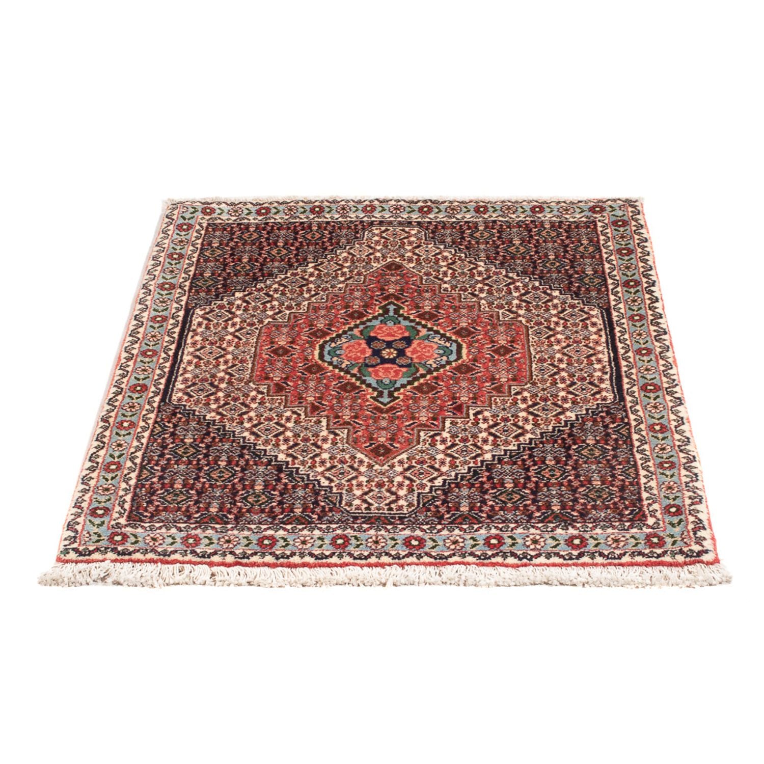 Alfombra persa - Clásica - 105 x 75 cm - azul oscuro