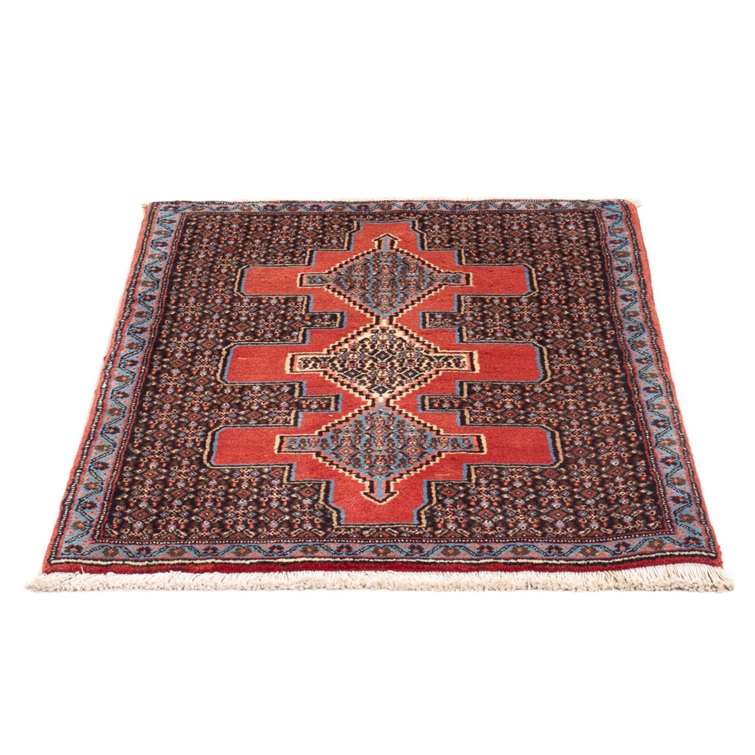 Alfombra persa - Clásica - 103 x 75 cm - azul oscuro