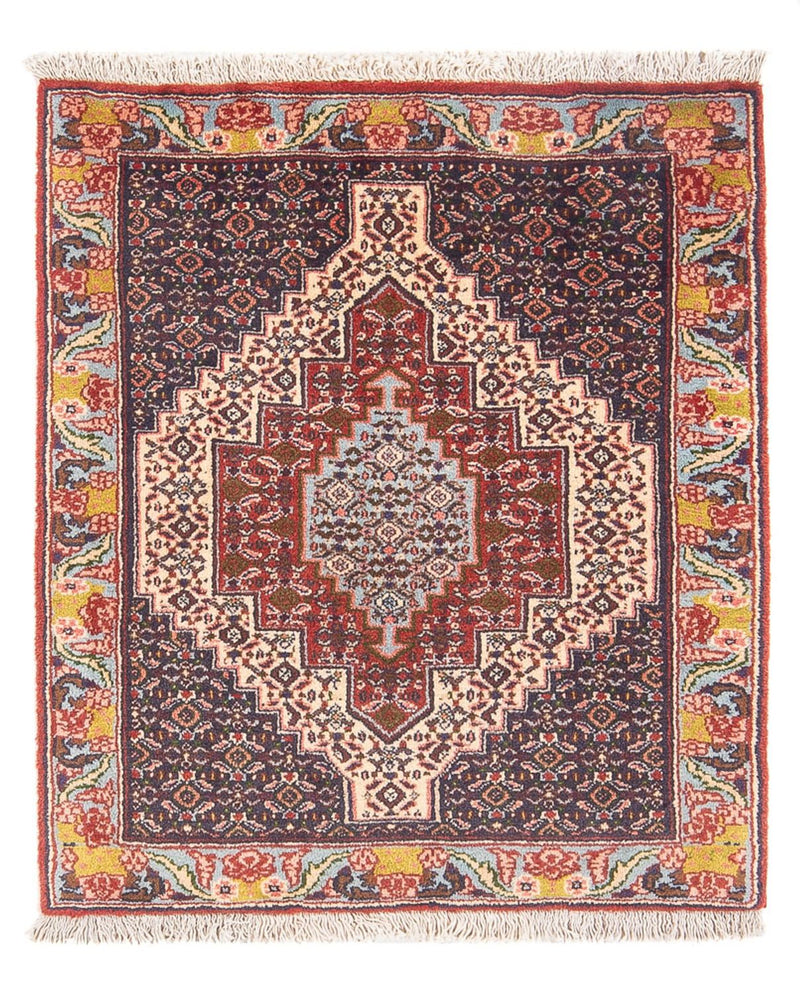 Alfombra persa - Clásica - 96 x 76 cm - azul oscuro