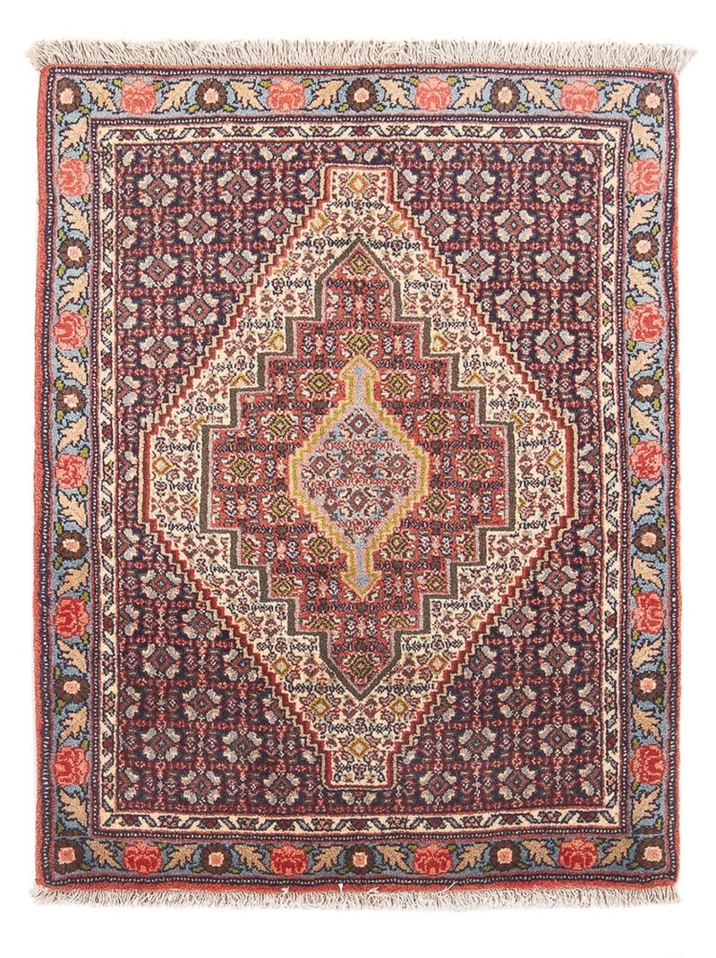 Alfombra persa - Clásica - 106 x 76 cm - azul oscuro