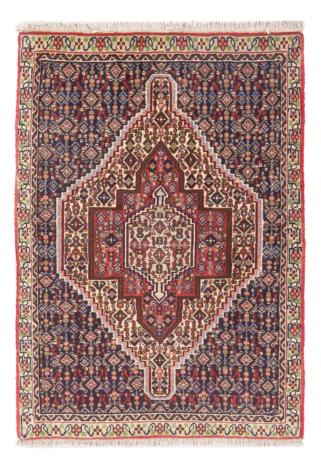 Alfombra persa - Clásica - 105 x 74 cm - azul oscuro