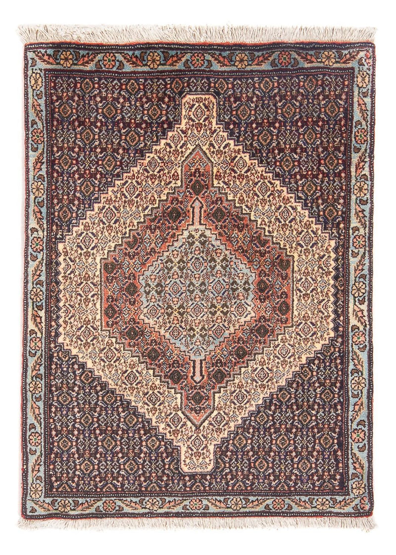 Alfombra persa - Clásica - 103 x 72 cm - azul oscuro
