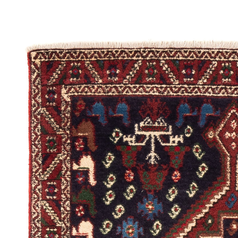 Alfombra persa - Nómada - 150 x 97 cm - azul oscuro