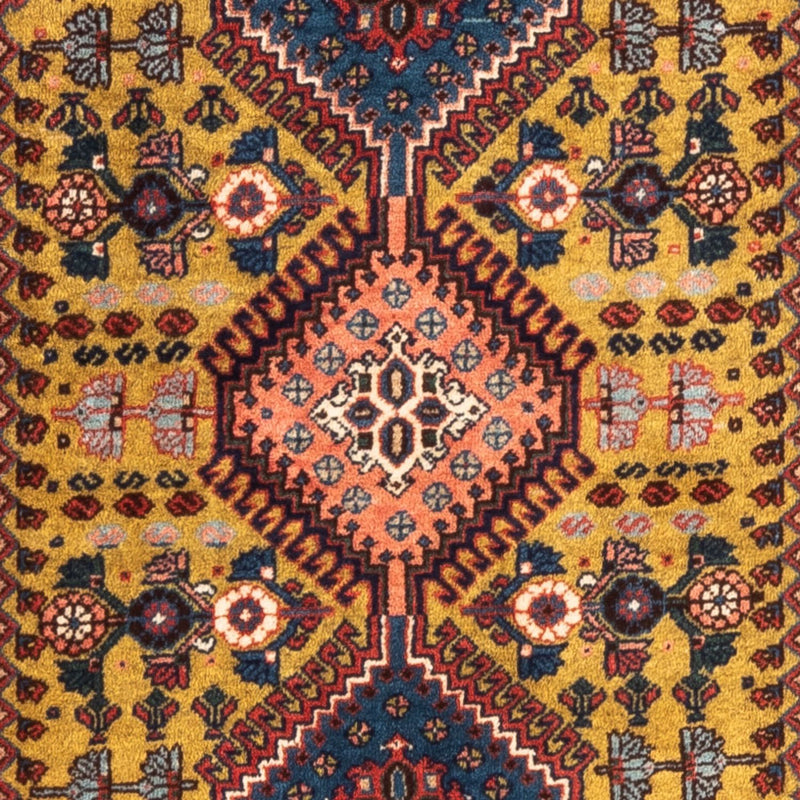 Alfombra persa - Nómada - 120 x 80 cm - amarillo