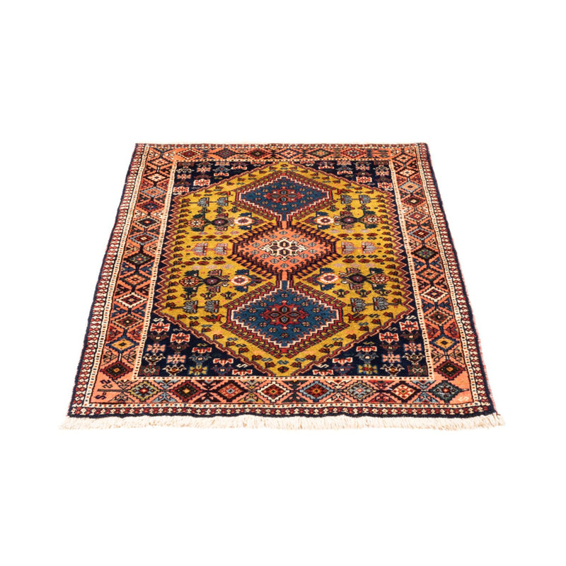 Alfombra persa - Nómada - 120 x 80 cm - amarillo