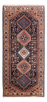 Alfombra de pasillo Alfombra persa - Nómada - 182 x 84 cm - azul oscuro