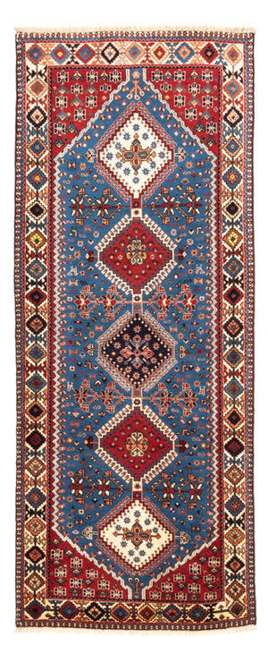 Alfombra de pasillo Alfombra persa - Nómada - 200 x 84 cm - azul claro