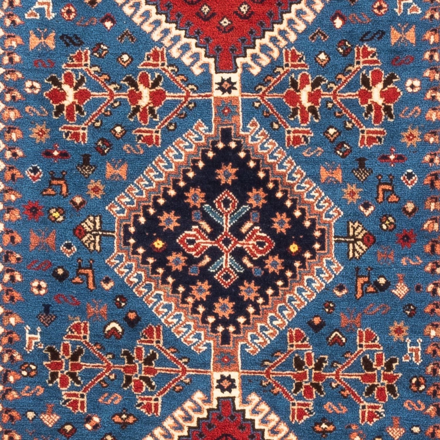 Alfombra de pasillo Alfombra persa - Nómada - 200 x 84 cm - azul claro