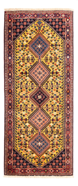 Alfombra de pasillo Alfombra persa - Nómada - 193 x 82 cm - amarillo