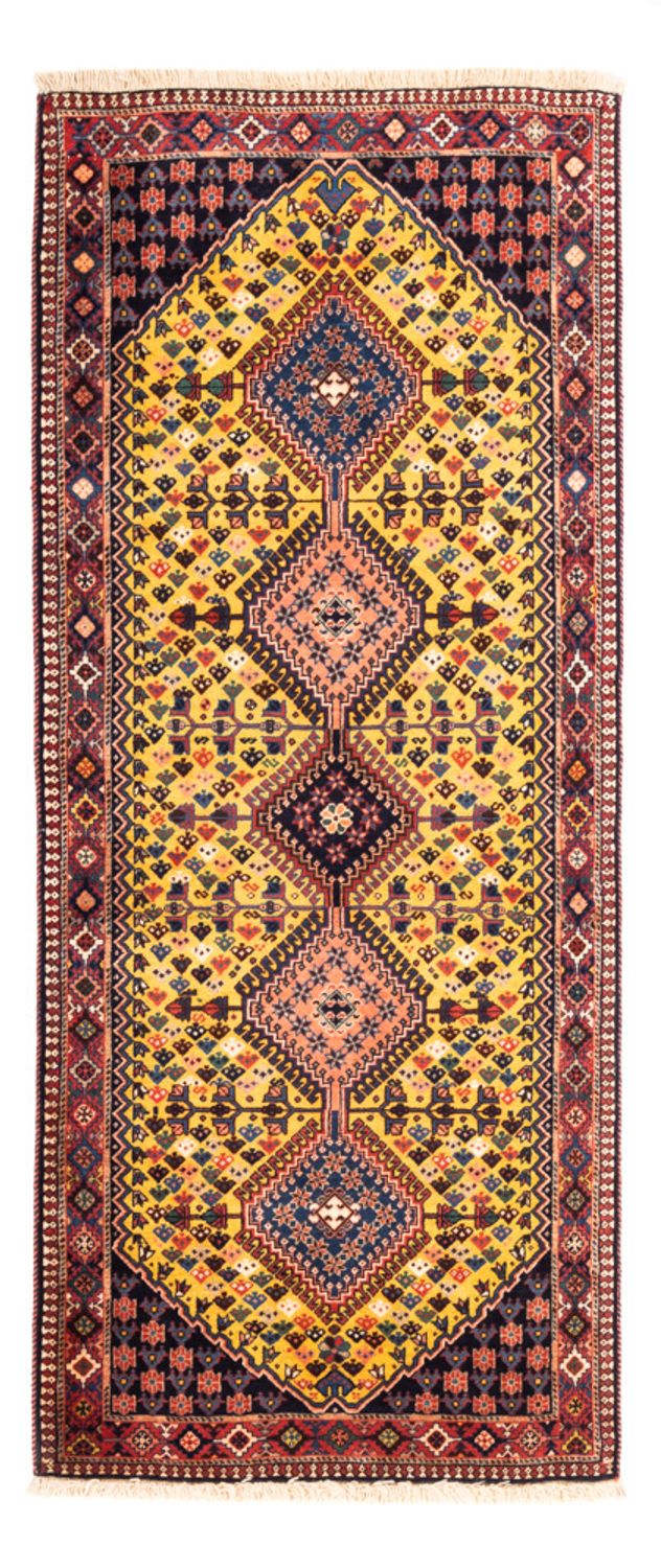 Alfombra de pasillo Alfombra persa - Nómada - 193 x 82 cm - amarillo